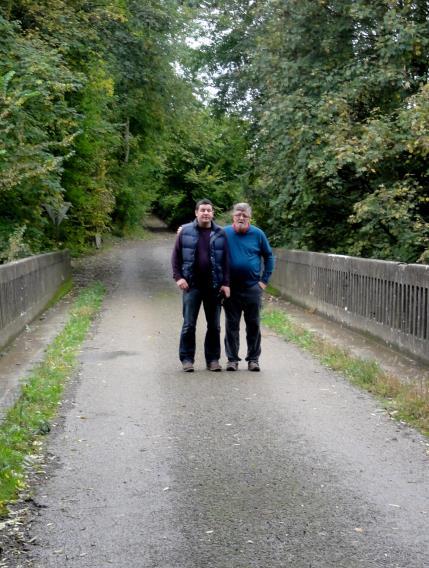 Brian and Gareth at Riqueval Bridge