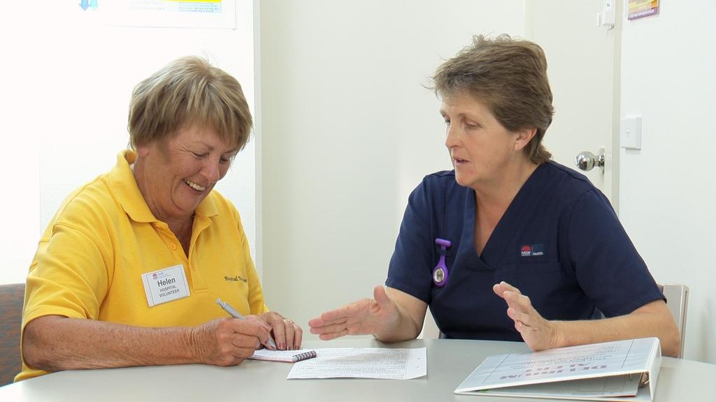 Volunteers as part of the care team -
