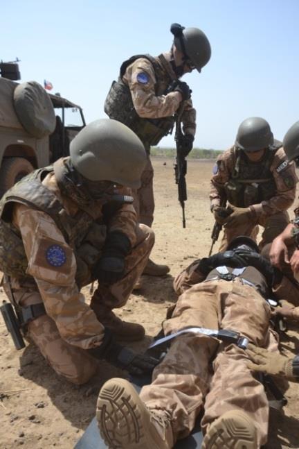 Concurrent to EUTM Mali s extended reach, EUCAP Sahel Mali s new mandate was adopted in January 2017, resulting in more distant deployments to advise and train the National Police force, the National