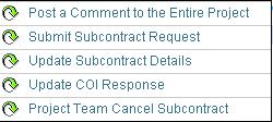 information entered on the Subcontract Worksheet.