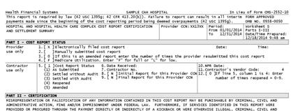 Worksheet S 28 Worksheet S Cost report settlement