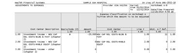 Worksheet A-8: Adjustments to Expenses This worksheet provides for adjustments to remove unallowable expenses and offset nonpatient care revenue Adjustments increase or decrease