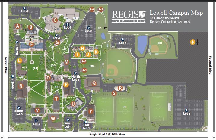 CAMPUS MAP A A-1 A-2 A-3 B C F G H-K L M N O P Q R Jesuit House A187 Residence Life, Housing, and Event Services A185 Classroom A186 Campus Safety PT Research Lab Student Lounge St.