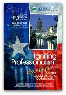 National Conference For those of you that are thinking about or attending the National Conference on April 26-30, 2015 in beautiful San Antonio, TX, we would like to encourage your participation in