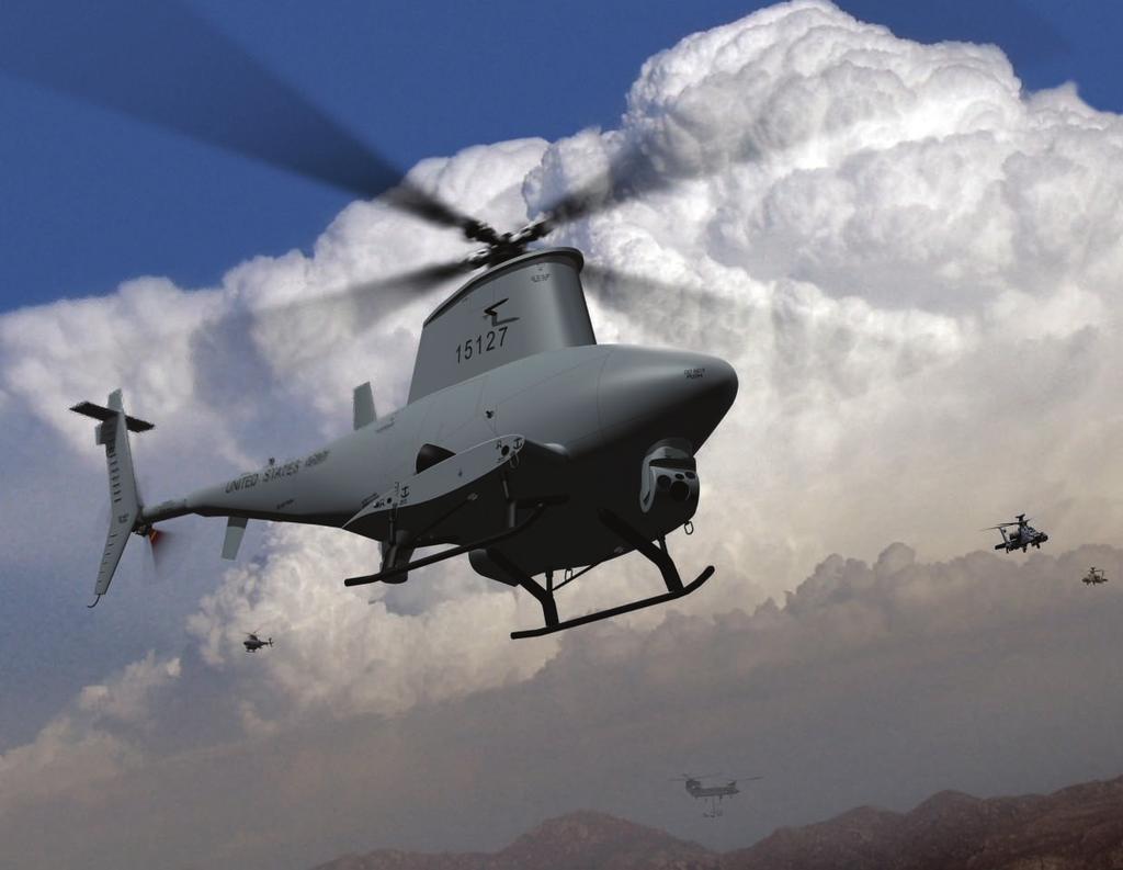 The Fire Scout unmanned aerial vehicle will enable combat units to view contested areas from above with a variety of sensors.