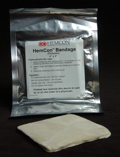 HemCon Bandage Objective: Commercialize and rapidly transition the HemCon bandage to warfighter use in Iraq and Afghanistan Challenge: Overcome manufacturing problems to improve product design,