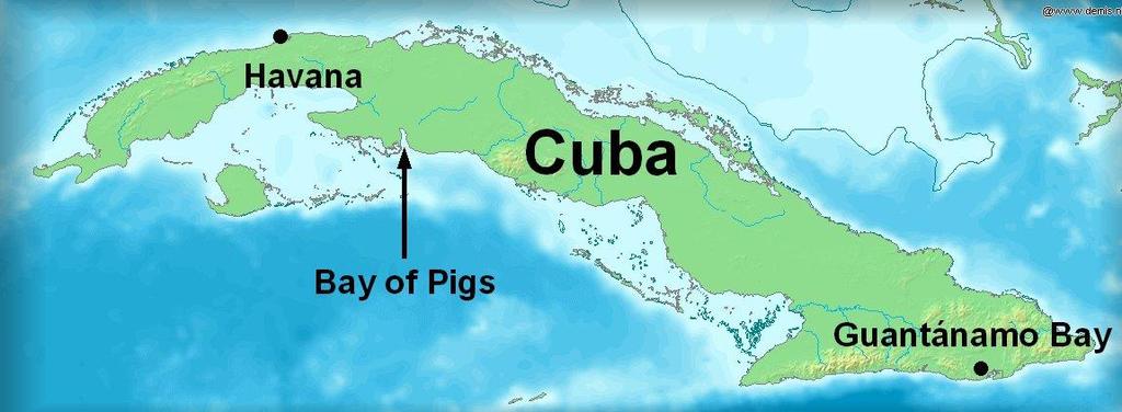 Bay of Pigs Invasion On April 17, 1961, the attempted invasion/overthrow was a