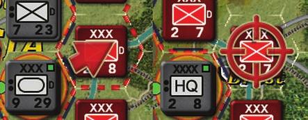 Attacking units participate fully, and may advance into the location if the enemy retreats.