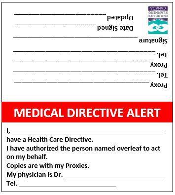 APPENDIX 7. Information Wallet Card We suggest you print this card, fill it out, and put it in your wallet.
