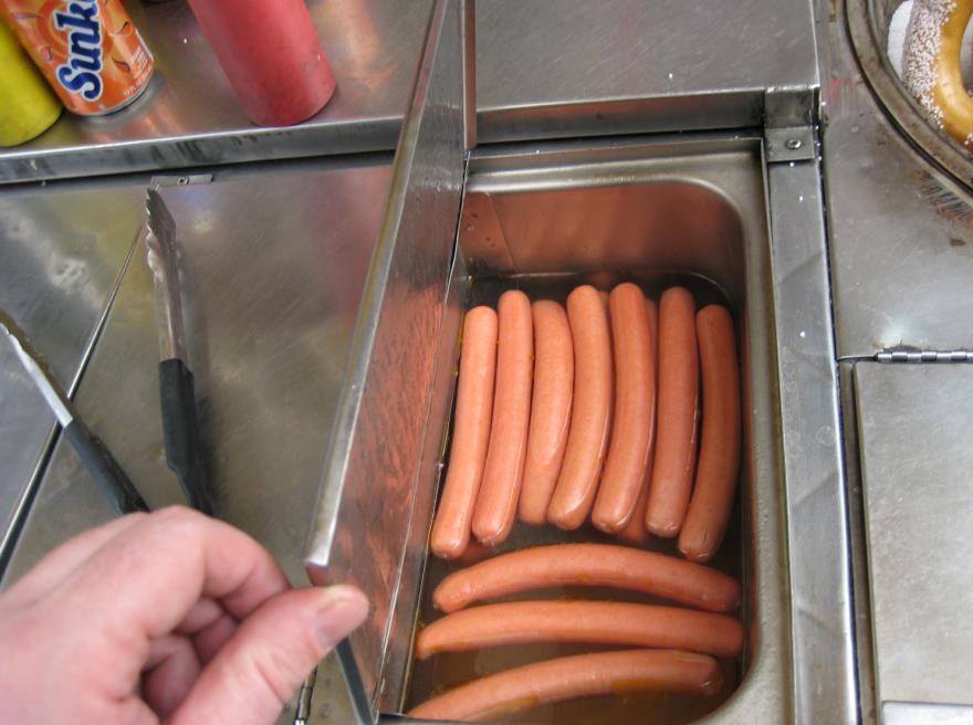 heat hot dogs