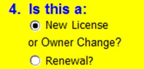 Select new/change of owner