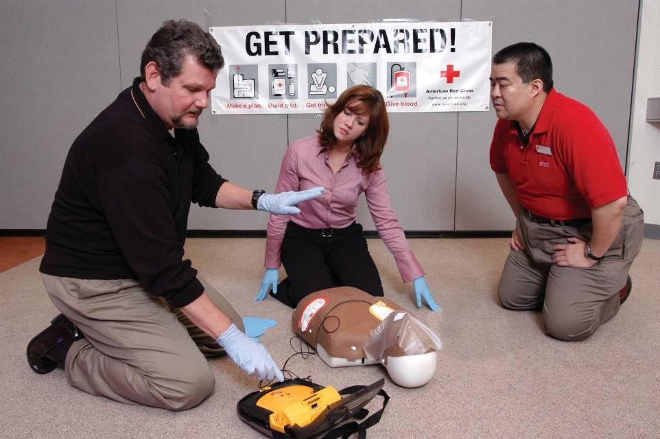 Additional Resources The Red Cross can help you develop a workplace AED program.