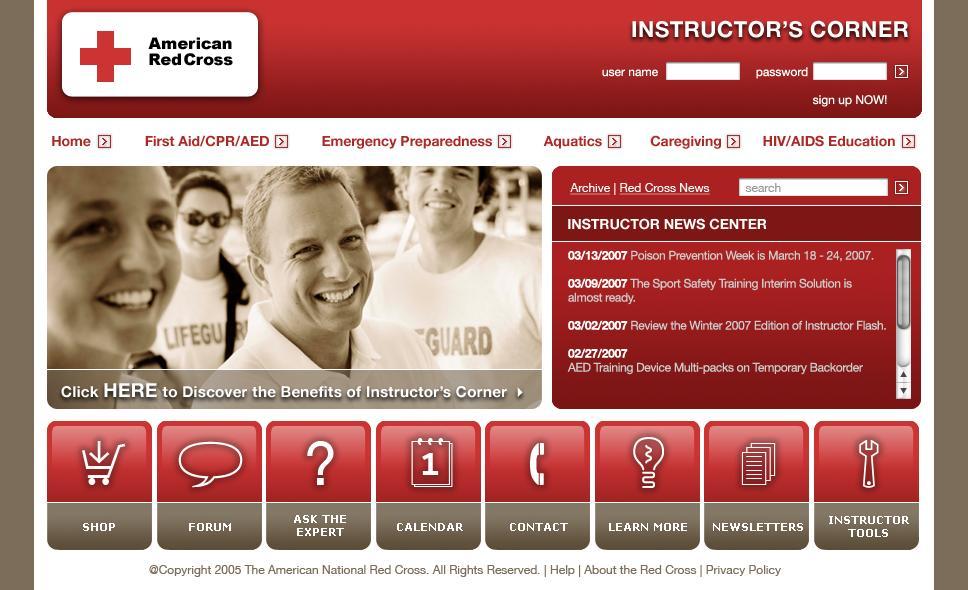Resources for Instructors Become a Red Cross Instructor: Become an American Red Cross instructor and deliver lifesaving health and safety training under the most recognized and trusted symbol in the