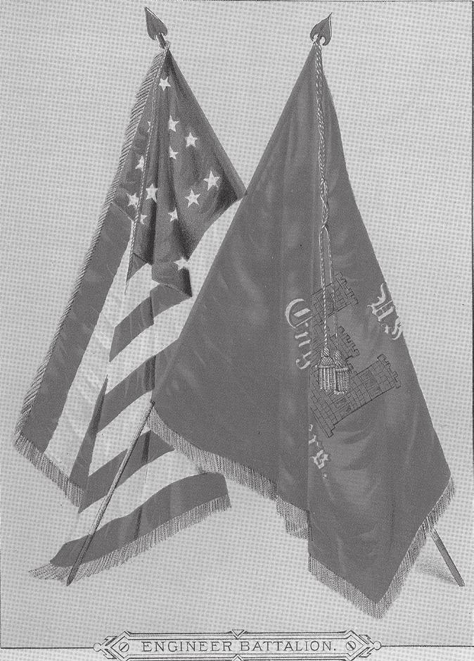 18 Regimental Returns. Photo courtesy Burk and McFetridge 24 The U.S. Engineer Battalion stand of colors was issued in 1866. 15 Heitman, p. 213.