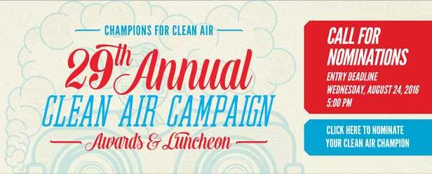 Clean Air Award Nominations Are Open Nomination