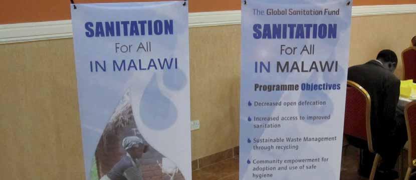 GLOBAL SANITATION FUND MALAWI The Government of Malawi and its Ministry of Irrigation and Water Development, together with WSSCC, launched the GSF in the country in December 2010.
