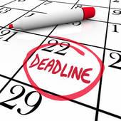 Deadlines and Support Students are reminded it is your responsibility to meet all deadlines.