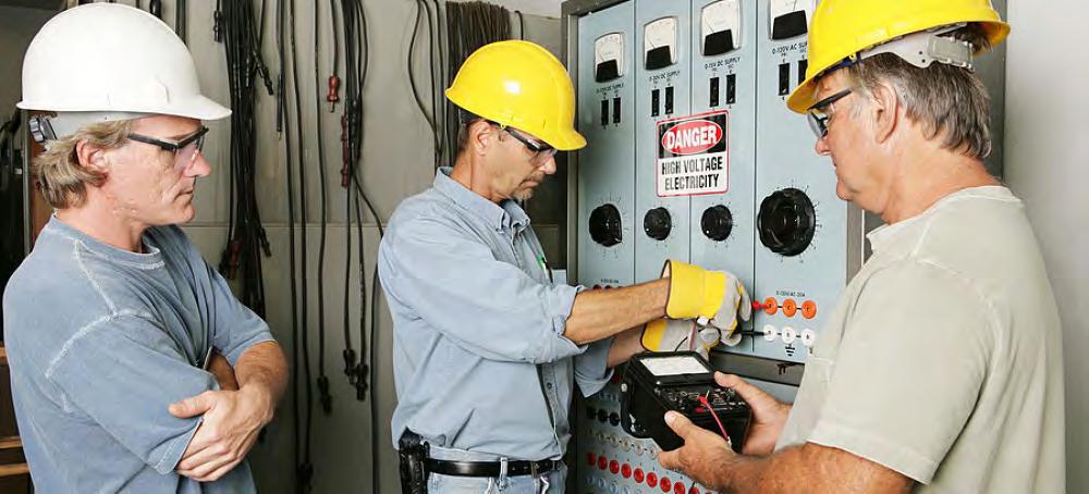 Electricians Electricians install, maintain, and repair electrical power, communica ons, ligh ng, and control systems in homes, businesses, and factories.