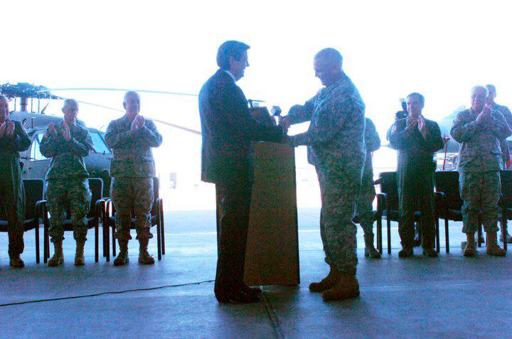 Oct. 7. The award is presented by the National Guard Association of the United States to recognize an elected official for exceptionally strong support of the National Guard. Sgt.