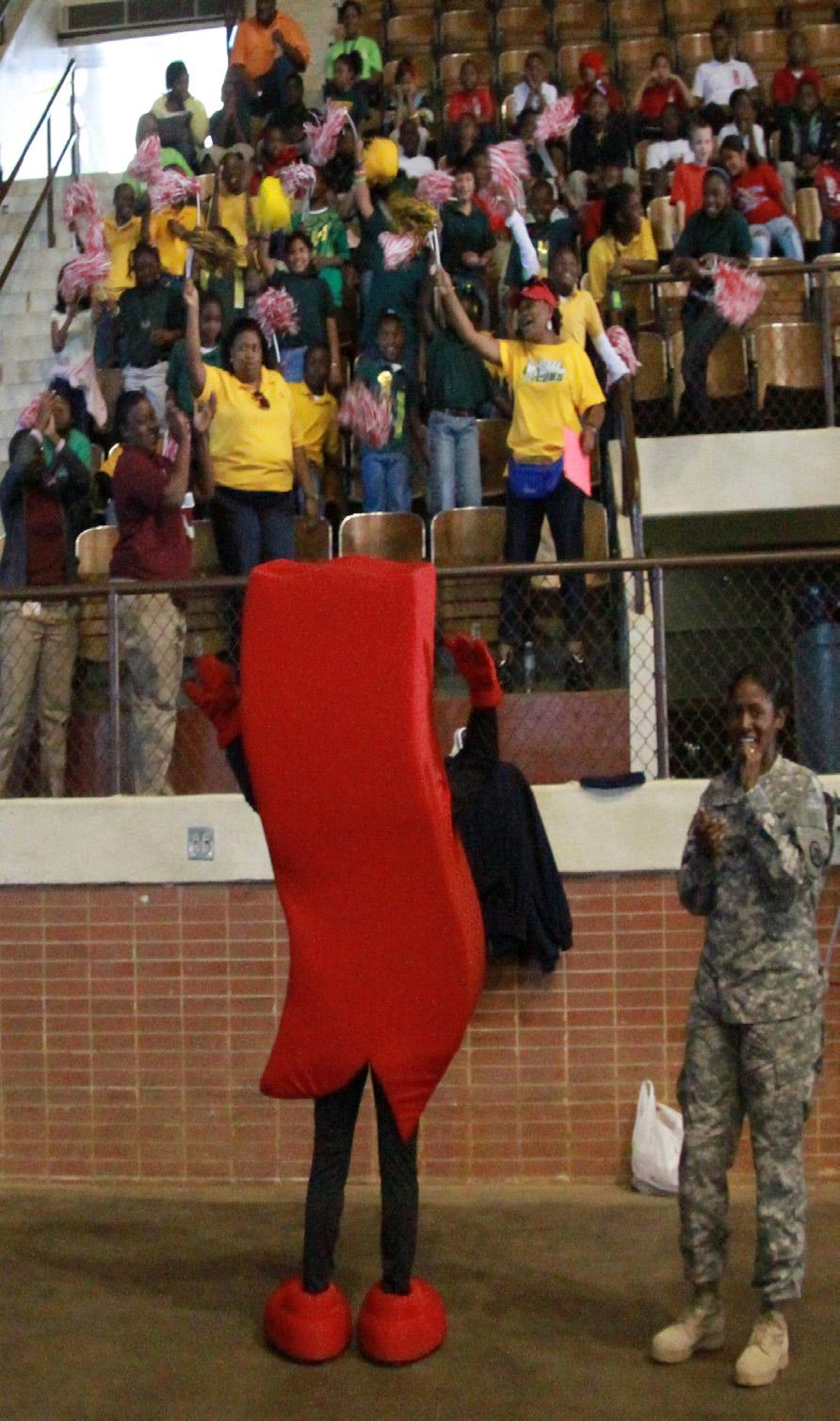 The Drug Demand Reduction (DDR) team from the Alabama National Guard Counterdrug Program helped plan and conduct the event that hosted more than 400 students from the Montgomery Public School System.