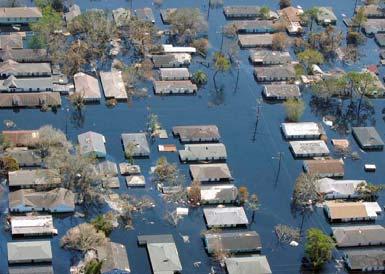 Disaster Management New Orleans, LA after Hurricane Katrina. Courtesy of NOAA.