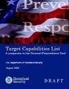 National Response Guidelines National Preparedness Vision National Planning Scenarios Universal Task List Target Capabilities List 37 specific capabilities that states and communities and private