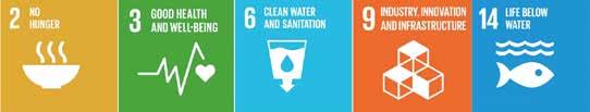The project contributed to Sustainable Development Goals 2, 3, 6, 9 and 14 through specific national activities.
