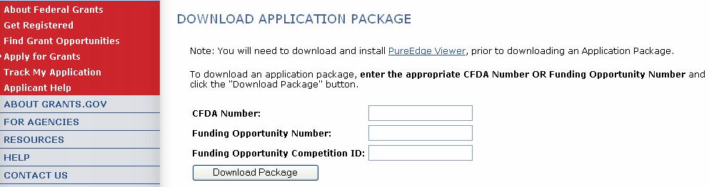 To access and complete applications, you must download and install the free Application Viewer, PureEdge Viewer. To download the PureEdge Viewer, refer to the GET Started section above.