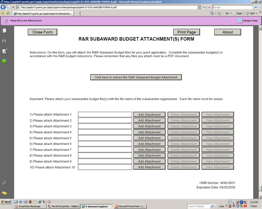 If more than 10 Subawardees add in Budget Justification Note: Send subaward packages out EARLY!