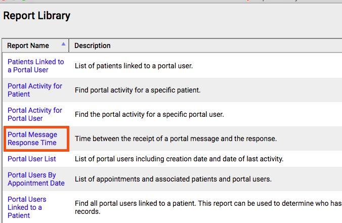 Use PCC s Patient Portal Functionality Use this new report to track response