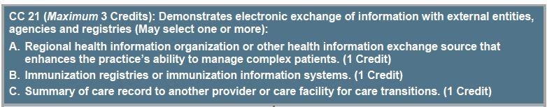 Electronic Exchange of Information Participation with Immunization Registry