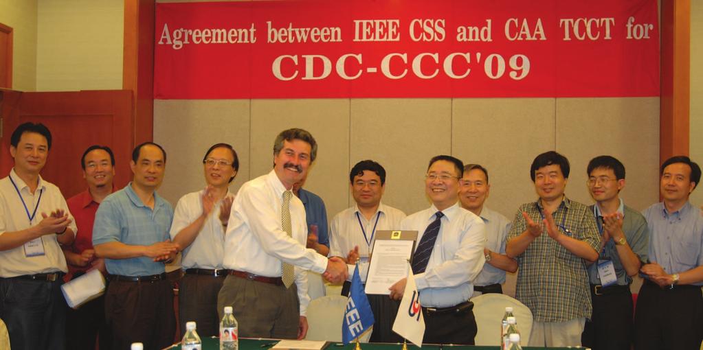 Cheng, chairman of CAA TCCT, signing an