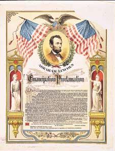 Historical Documents 1863 THE EMANCIPATION PROCLAMATION When the Union army won the Battle of Antietam, President Lincoln felt that the timing was right for a bold move.