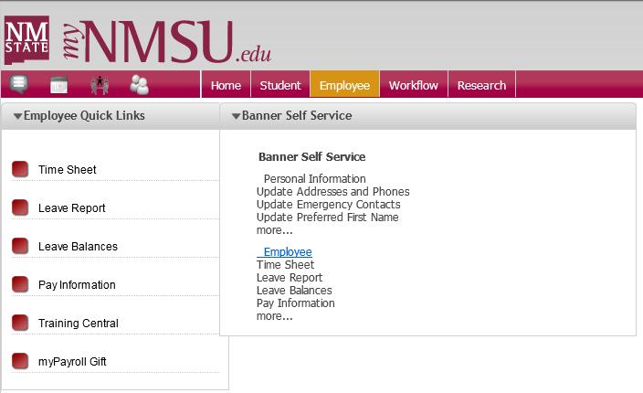Logging on to Banner Self-Service Banner Self-Service provides access to the Electronic Effort Certification system.