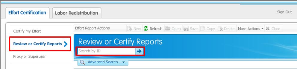 How to Locate Other Individuals EEC Reports Locate individuals who have EEC reports that need to be reviewed or certified. Launch the Electronic Effort Certification system. a.