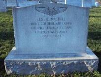 His final resting place was next to Major General Oscar Westover, Chief of the Air Corps from 1935 until his death in 1938, also from a plane crash.