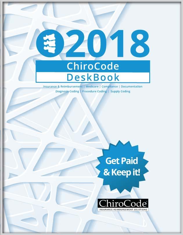 The NEW ChiroCode DeskBook is available at ChiroCode.