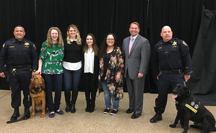 MONMOUTH U PAWS FOR A CAUSE Efforts from Alpha Phi Sigma s Criminal Justice Honor Society at Monmouth University could help protect a MCSO