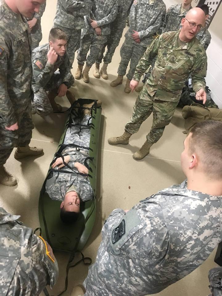 Tactical Combat Casualty Care (TCCC): During the TCCC Lab Cadets focused on developing individual-level combat casualty treatment skills.