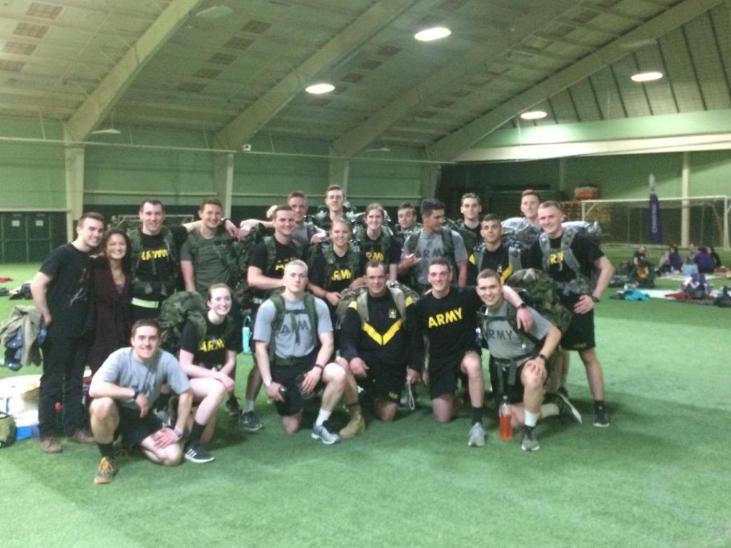 Relay for Life Ruckmarch Written by Cadet Leo McCarthy On Friday, April 7th 2017, members of the Green Mountain Battalion took part in the campus sponsored Relay for Life.