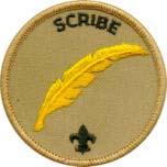 TROOP SCRIBE Type: Appointed by the Senior Patrol Leader Term: 6 months Reports to: Assistant Senior Patrol Leader Description: The Scribe keeps the troop records.