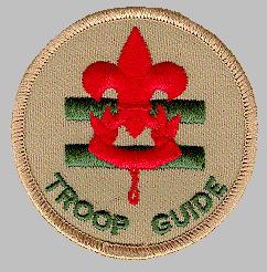TROOP GUIDE Type: Elected by the members of the troop, with SM approval Reports to: Scoutmaster Description: The Troop Guide works with new Scouts.