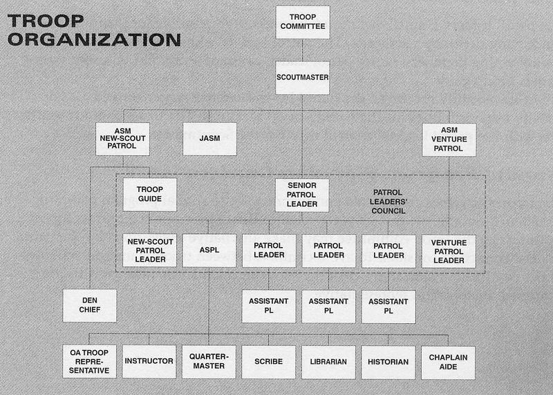 XV. TROOP ORGANIZATION CHART Handbook