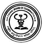 National Board of Examinations (Ministry of Health & Family Welfare, Govt. of India) Ansari Nagar, Ring Road, New Delhi-110029.