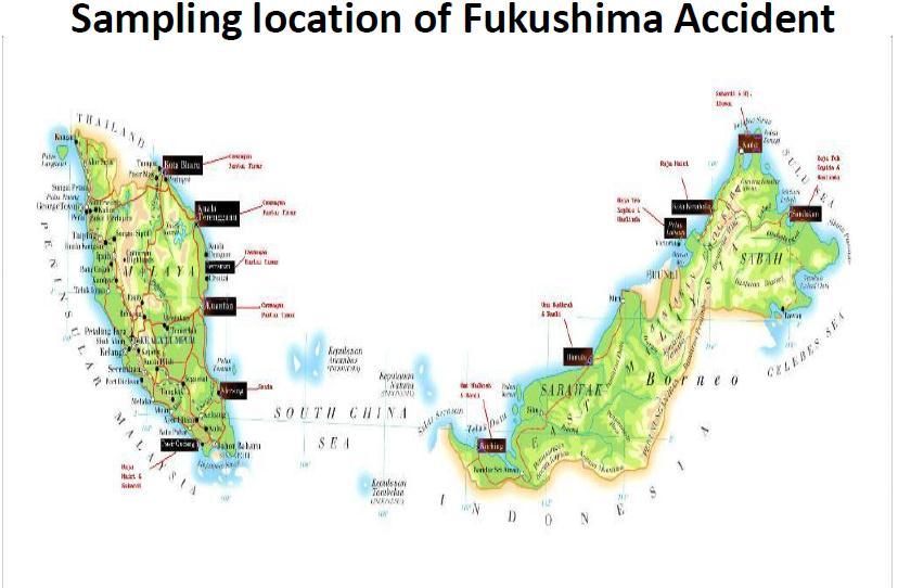During Fukushima accidents, AELB carried out the radiation screening as well as