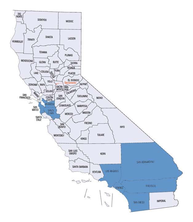 When and Where County Passive Start and End Date Los Angeles July 2014 June 2015 Orange August 2015 July 2016 Riverside May 2014