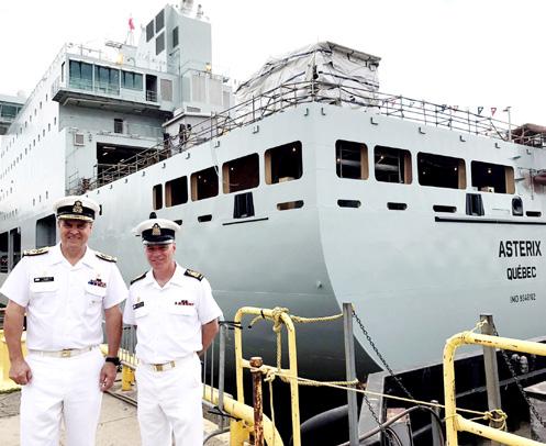 Interim Auxiliary Oiler Replenishment ship helps fill capability gap By Darlene Blakeley A unique combination of military and civilian crew will operate the Royal Canadian Navy s (RCN) interim