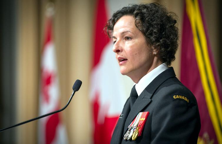 Shining at the highest levels First woman appointed Judge Advocate General By Darlene Blakeley Commodore Geneviève Bernatchez has come a long way from scrubbing the decks at her Naval Reserve