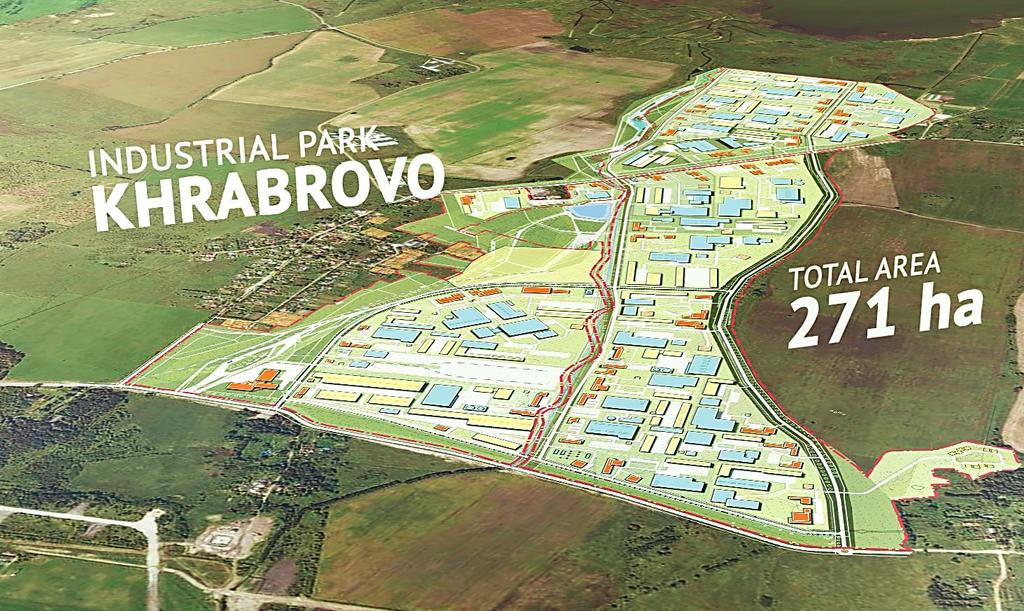 KHRABROVO INDUSTRIAL PARK Distance to Kaliningrad 20 km Distance to the airport 3 km Power supply