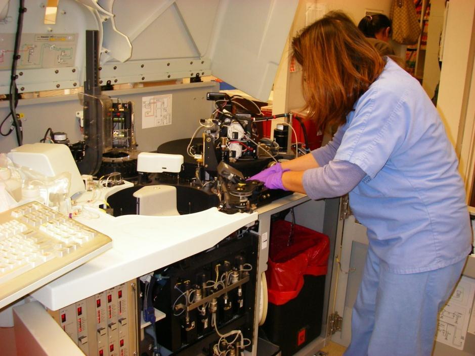 Chemistry Department Automated analyzers Perform maintenance and